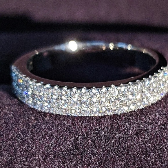 Eternity weeding sterling silver band ring - Picture 6 of 7